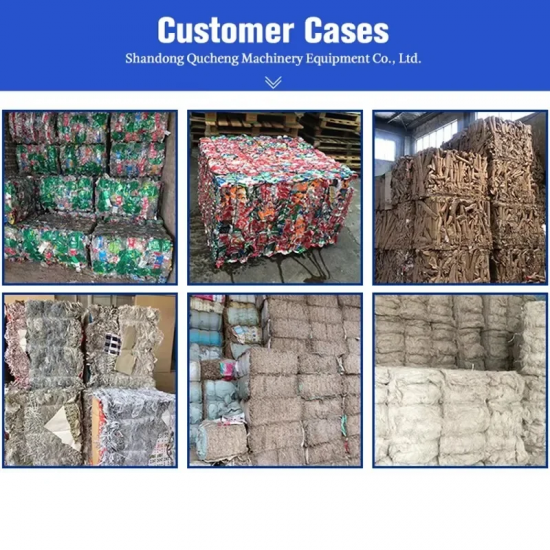 Baling Press Machine Hydraulic Waste Paper Cloth Recycling Baler Press Machine Vertical Hydraulic Cardboard Box Baling Press