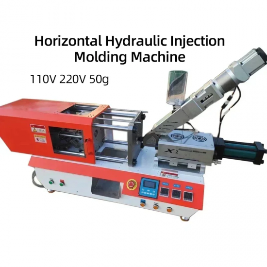 220V/110V 16T Horizontal Hydraulic Injection Molding Machine Plastic USB Head Molding Machine for Small Business And Home Use