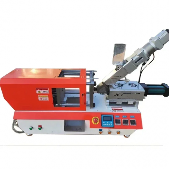 220V/110V 16T Horizontal Hydraulic Injection Molding Machine Plastic USB Head Molding Machine for Small Business And Home Use