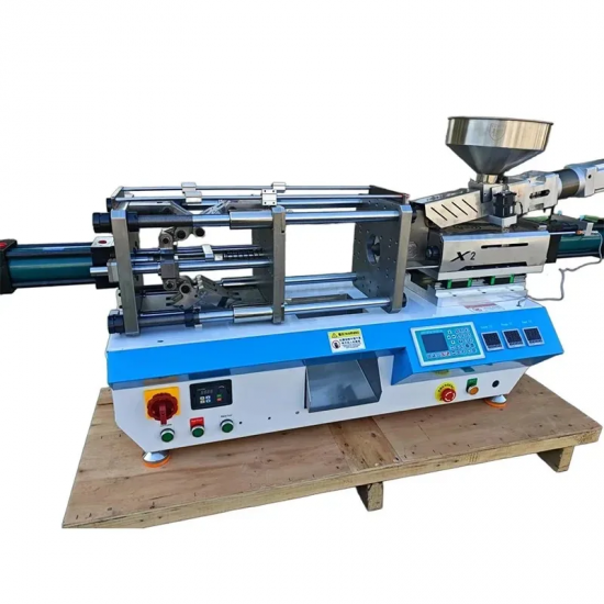 220V/110V 16T Horizontal Hydraulic Injection Molding Machine Plastic USB Head Molding Machine for Small Business And Home Use