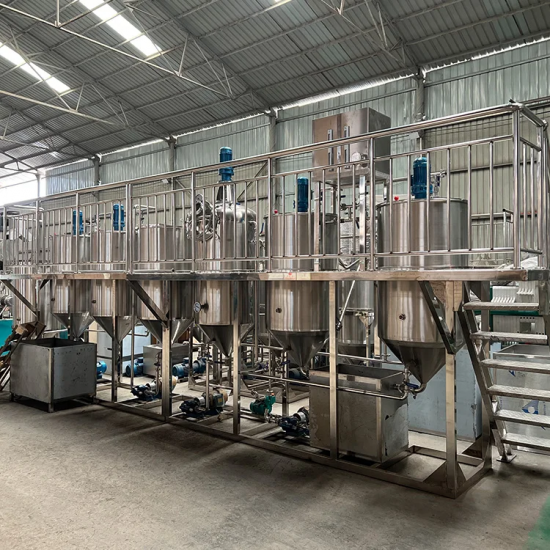 Good Quality Copra Crude Oil Refining Deodorization Machine Crude Palm Coconut Oil Refinery Plant Equipment
